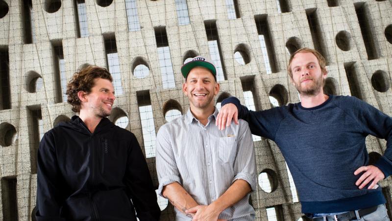 Rüdiger Linhof (l-r), Florian Weber und Peter Brugger von der Gruppe Sportfreunde Stiller.