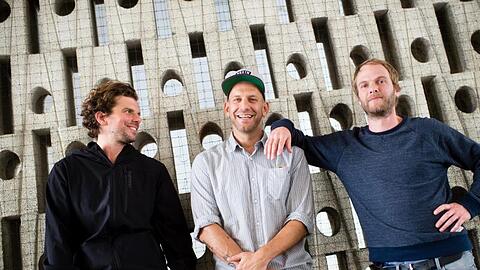 Rüdiger Linhof (l-r), Florian Weber und Peter Brugger von der Gruppe Sportfreunde Stiller.