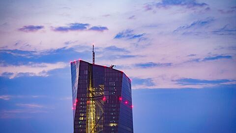 Die Zentrale der Europäischen Zentralbank (EZB) steht in Frankfurt am Main.