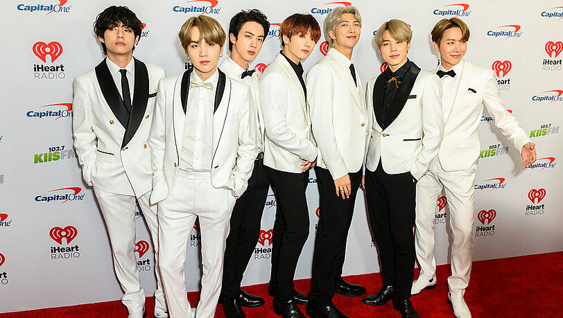 BTS bei einem Auftritt in Los Angeles BTS bei einem Auftritt in Los Angeles