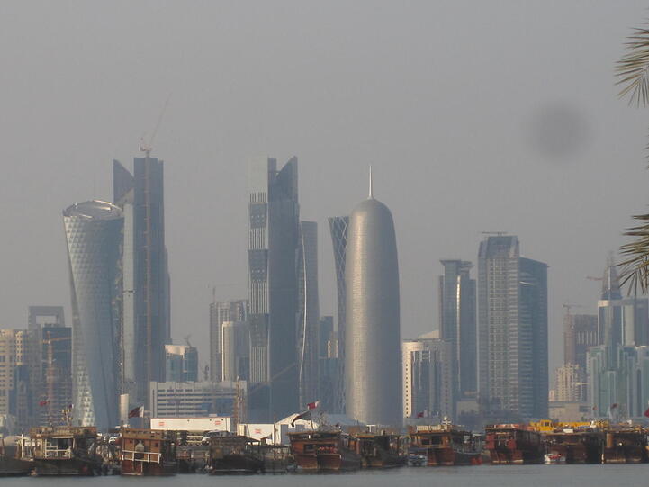 Beeindruckend: die Skyline des Business- und Diplomatenviertel von Doha.