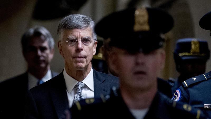 US-Diplomat William Taylor nach seiner Aussage in Washington. US-Diplomat William Taylor nach seiner Aussage in Washington.