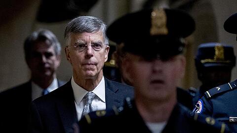 US-Diplomat William Taylor nach seiner Aussage in Washington.