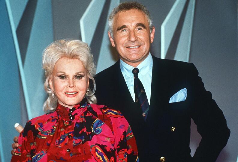 Sza-Sza Gabor (96) und ihr Frederik von Anhalt (70). Foto: Ernst
