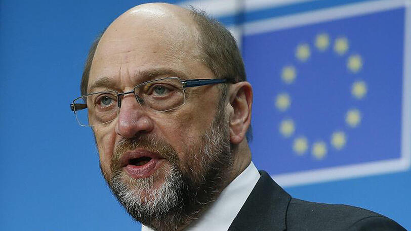EU-Parlamentspräsident Schulz: "Die Demokratie ist gefährdet durch Verzweiflung."