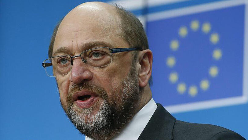 EU-Parlamentspräsident Schulz: "Die Demokratie ist gefährdet durch Verzweiflung." EU-Parlamentspräsident Schulz: "Die Demokratie ist gefährdet durch Verzweiflung."