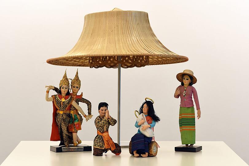 Eine thailändische Krippe im Hutmuseum Lindenberg, einem der vielen nichtstaatlichen Museen in Bayern.