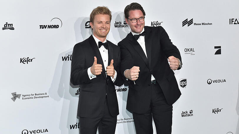 Nico Rosberg (l.) und Andreas Scheuer.