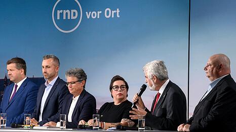 Die Spitzenkandidaten trafen sich auf Einladung des Redaktionsnetzwerks Deutschland (RND).
