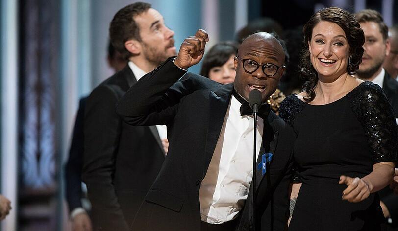 "Moonlight"-Regisseur Barry Jenkins war ein sichtlich stolzer Gewinner des Hauptpreises.