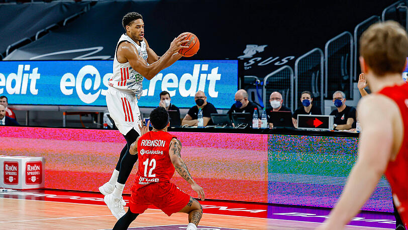 Augustine Rubit war gegen Bamberg bester Bayern-Werfer.