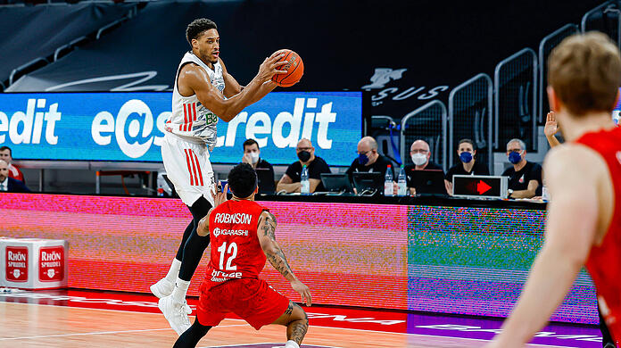 Augustine Rubit war gegen Bamberg bester Bayern-Werfer.