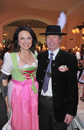 Moderatorin Uschi von Luttitz Dämmrich und Prinz Leopold von Bayern.