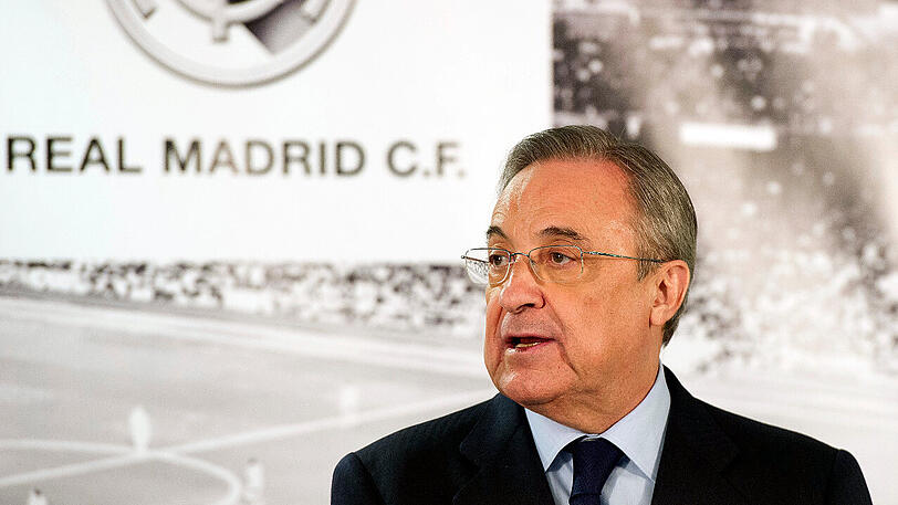 Seit 2000 (mit Unterbrechung von 2006 bis 2009) Präsident von Real Madrid: Florentino Pérez.