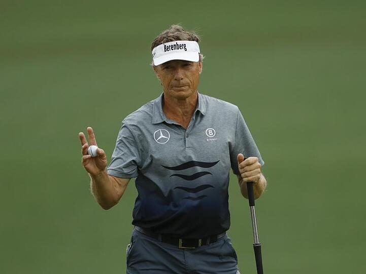 In Augusta auf Kurs: Bernhard Langer.