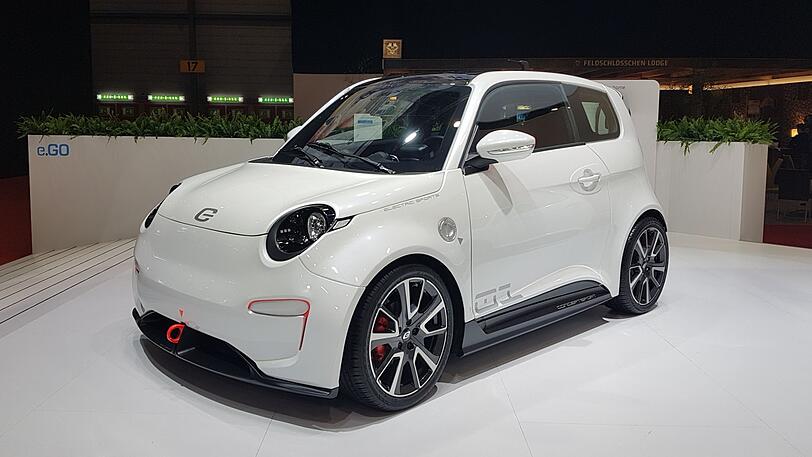 Der Stromer e.GO Life der Aachener Elektrofahrzeug-Firma e.GO soll ab Mai 2019 in Serie gehen.