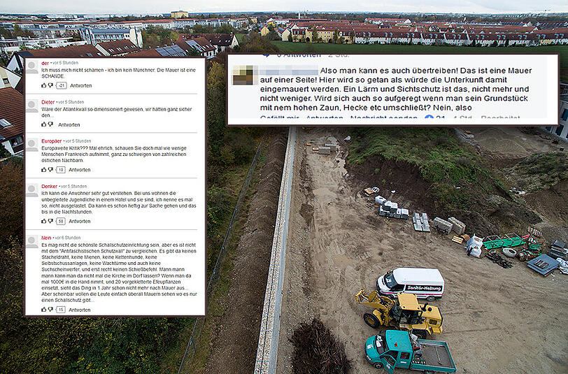 Leser kommentieren die Mauer in Neuperlach.