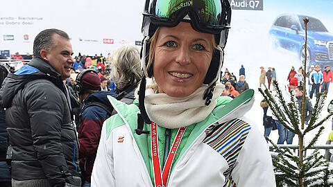 Martina Ertl-Renz gewann 2001 in St. Anton WM-Gold in der Kombination.