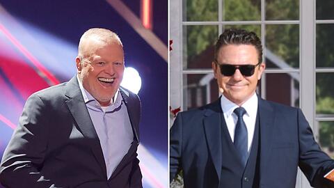 Zwei Stefans, eine Show: Stefan Raab (l.) und Stefan Mross stimmten gemeinsam f&uuml;r das Oktoberfest ein.