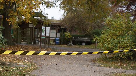 Ein Teil des Wildparks ist abgesperrt.