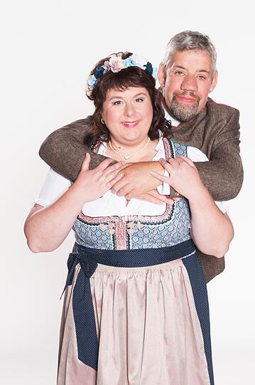 RTL-Bauer Uwe Abel (48) und seine Gattin aus "Bauer sucht Frau" Iris Abel (50)