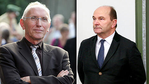 Werden wohl keine Freunde mehr: KVR-Chef Wilfried Blume-Beyerle (links) und Wirt Sepp Krätz.
