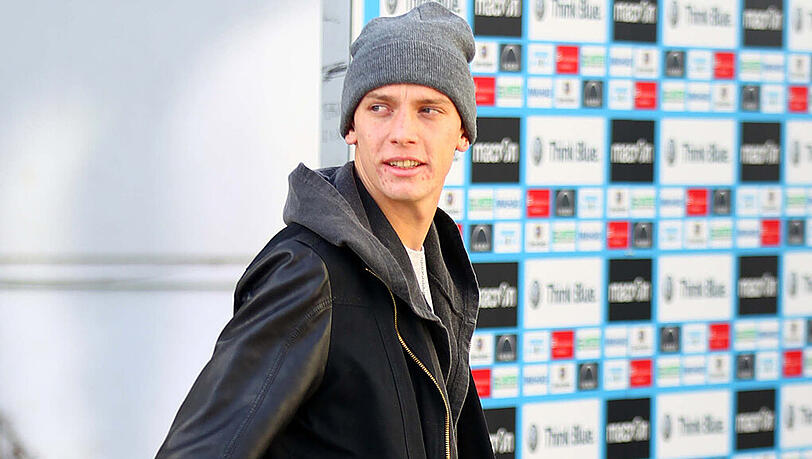 Marius Wolf: so verließ er im Januar 2016 das Trainingsgelände der Löwen.