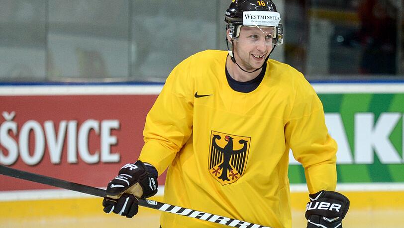 DEB-Kapitän Michael Wolf vom EHC München. DEB-Kapitän Michael Wolf vom EHC München.