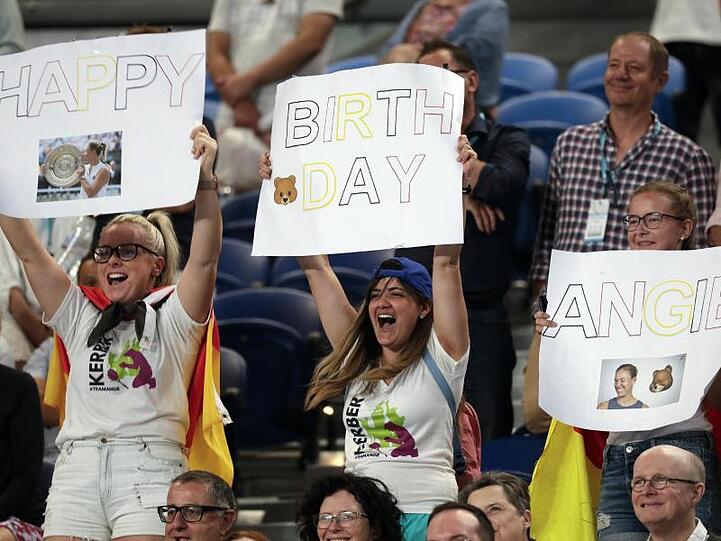 Kerber-Fans sendeten Glückwünsche an die Wimbledonsiegerin.