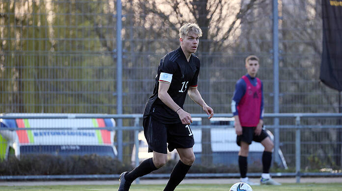 Leandro Morgalla lief zuletzt für die U18-Nationalmannschaft auf.