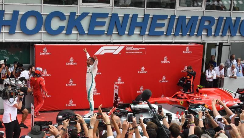 Die Formel 1 könnte in ihren Not-Kalender auch ein Rennen auf dem Hockenheimring aufnehmen: Lewis Hamilton feierte 2018 dort einen Sieg. Die Formel 1 könnte in ihren Not-Kalender auch ein Rennen auf dem Hockenheimring aufnehmen: Lewis Hamilton feierte 2018 dort einen Sieg.