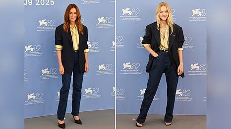 Julia Roberts und Amanda Seyfried trugen in Venedig das gleiche Outfit.