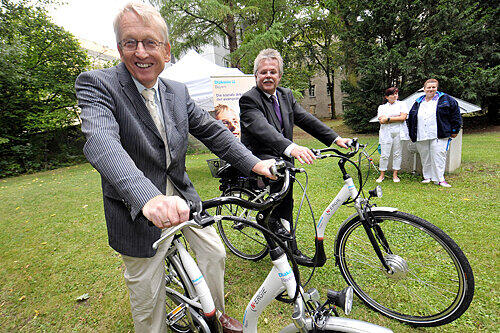 Gestern wurden die E-Bikes getestet.