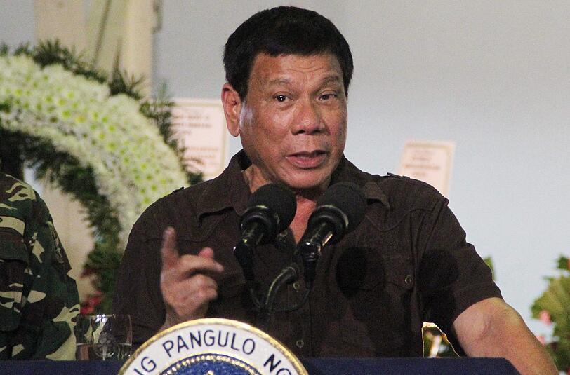 Der Präsident der Philippinen Rodrigo Duterte