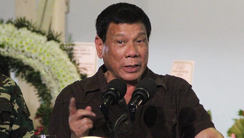 Der Präsident der Philippinen Rodrigo Duterte Der Präsident der Philippinen Rodrigo Duterte