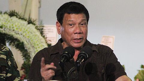 Der Präsident der Philippinen Rodrigo Duterte