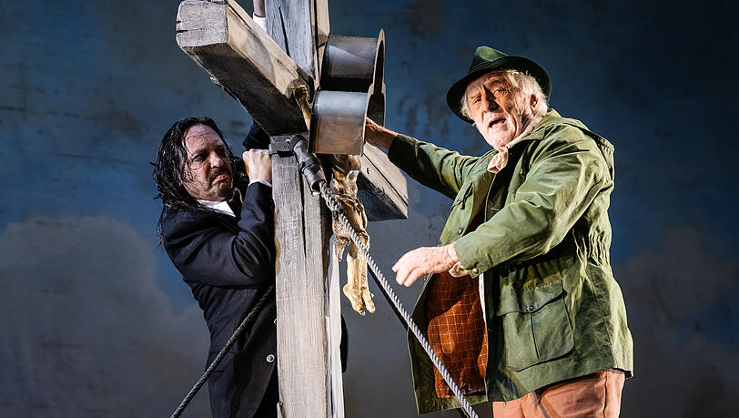 G&uuml;nther Maria Halmer mit Florian von Manteuffel im "Brandner Kaspar".