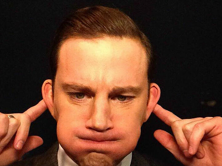 Jimmy Kimmel findet Channing Tatum laut Bildkommentar "schön, egal wie"