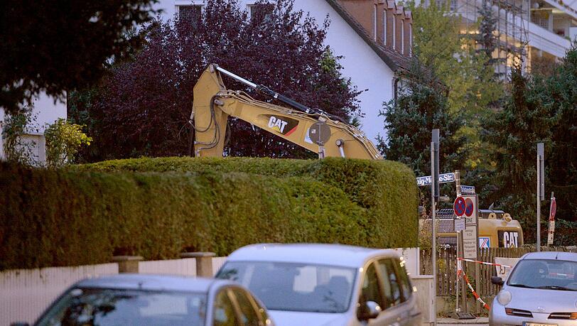 Tristan-/Ecke König-Marke-Straße: Hier stieß der Bagger auf die Bombe Tristan-/Ecke König-Marke-Straße: Hier stieß der Bagger auf die Bombe