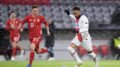 Neymar (r.) bereitete beim 3:2-Sieg von PSG gegen Bayern zwei Treffer vor.