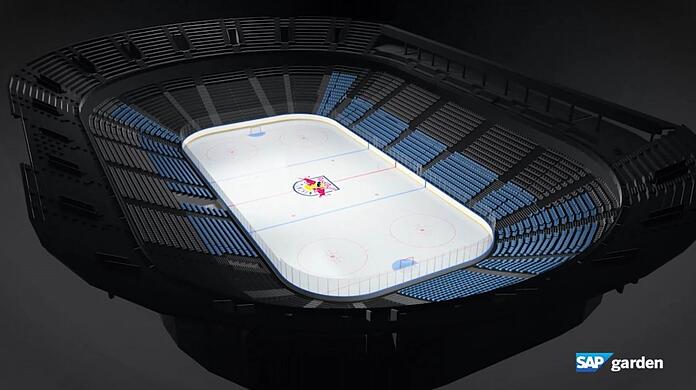 So wird er innendrin aussehen: der SAP Garden, ab Ende 2023 die neue Spielstätte des EHC Red Bull München.
