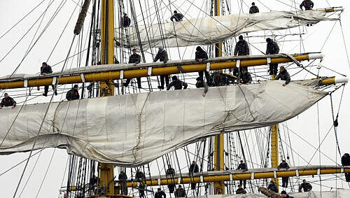Matrosen des Marine-Schulschiffs «Gorch Fock» Matrosen des Marine-Schulschiffs «Gorch Fock»