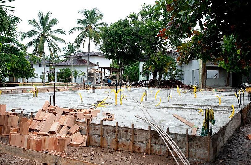 Das Resort "Campo Bahia" in Santo Andre, Brasilien. Das Hauptquartier der Deutschen Nationalmannschaft bei der WM 2014.