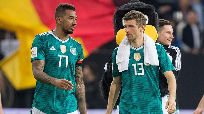 Jérôme Boateng (l.) und Thomas Müller sind seit März 2019 keine Option mehr für die deutsche Nationalmannschaft.