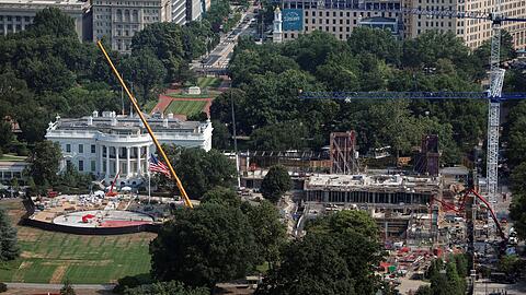 Trump erhofft sich gr&uuml;nes Licht vom Supreme Court f&uuml;r den Bau seines Prestigeprojektes. (Archivbild)