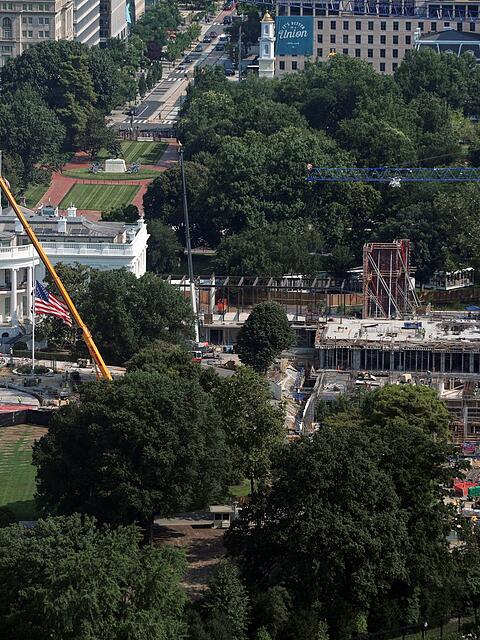 Trump erhofft sich gr&uuml;nes Licht vom Supreme Court f&uuml;r den Bau seines Prestigeprojektes. (Archivbild)