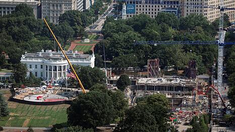 Trump erhofft sich gr&uuml;nes Licht vom Supreme Court f&uuml;r den Bau seines Prestigeprojektes. (Archivbild)