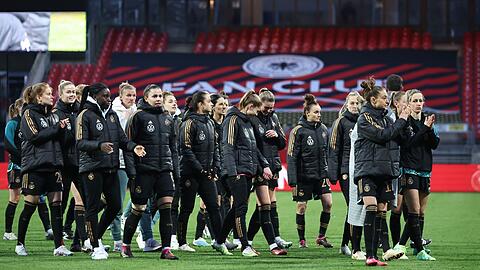 Enttäuscht: Die DFB-Frauen nach der Niederlage gegen Brasilien.