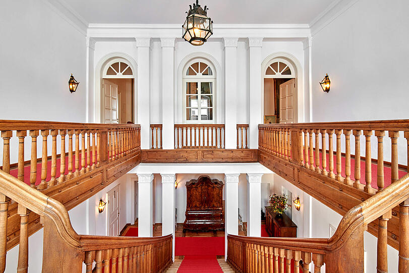 Ein Blick in die Wohnung im Schloss Possenhofen.
