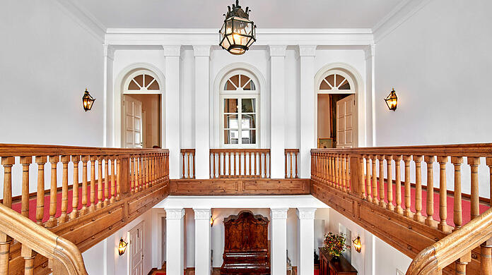 Ein Blick in die Wohnung im Schloss Possenhofen.
